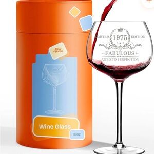 Orange Wine Glass Set